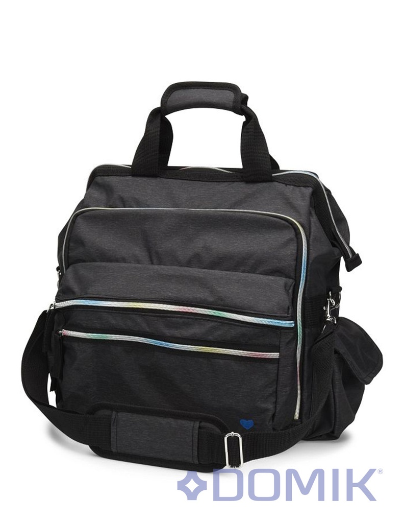 [NA00289] MOCHILA NURSING BAG CHARCOAL LINEN RAINBOW